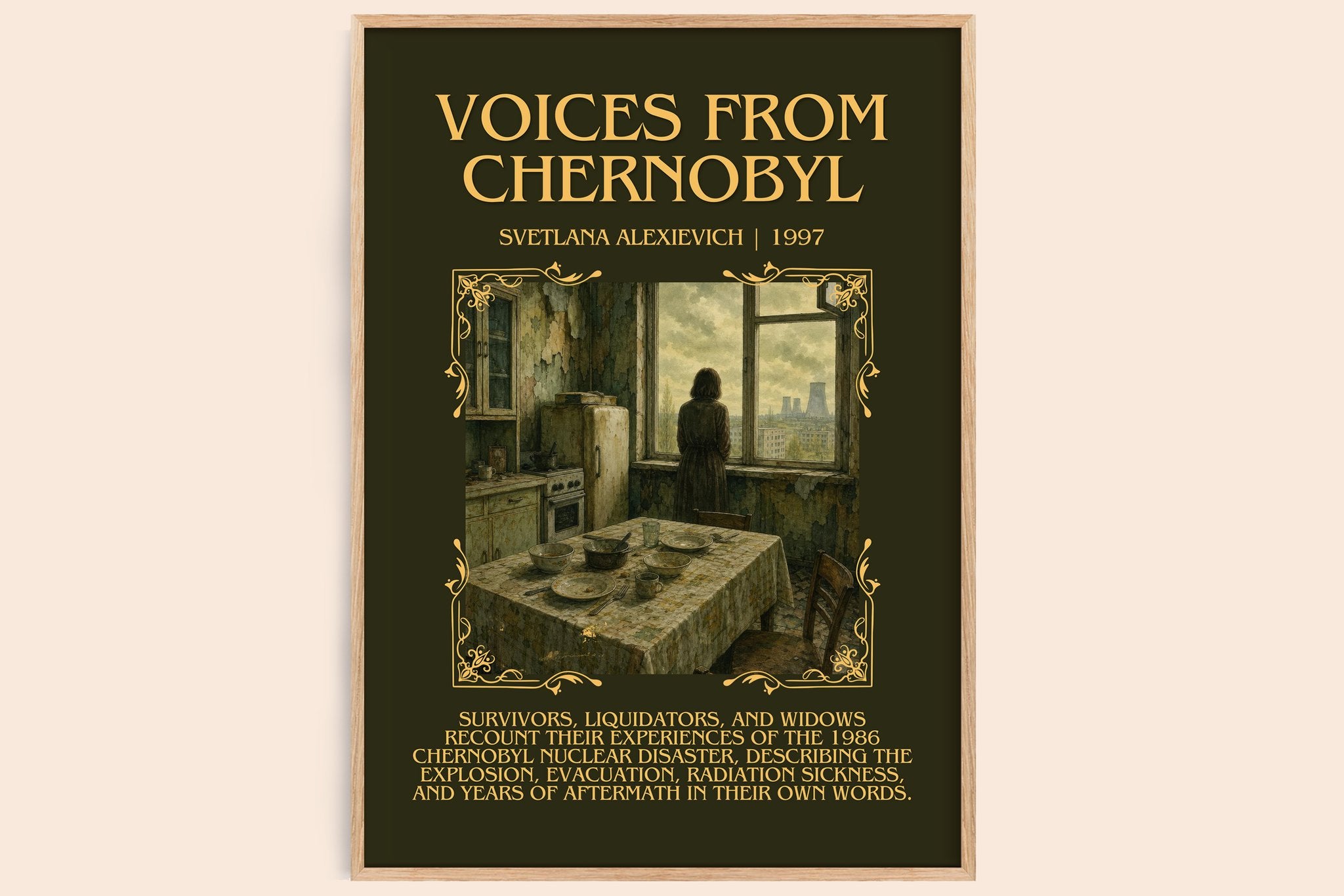 Voices from Chernobyl Minimalist Book Poster by Svetlana Alexievich