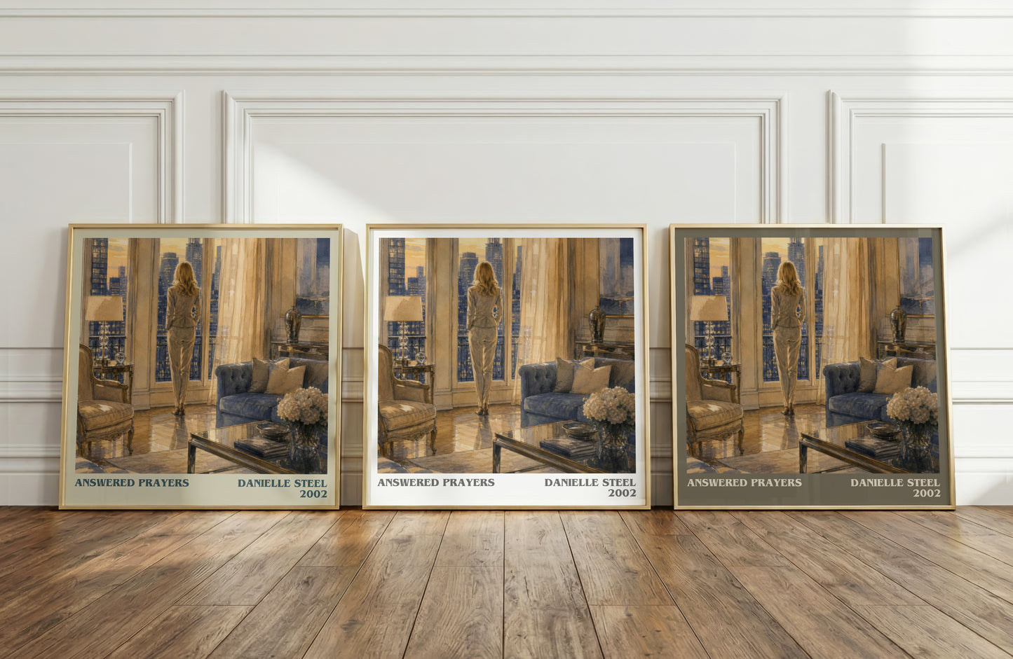 Answered Prayers literary art print colour and style options – Danielle Steel book art