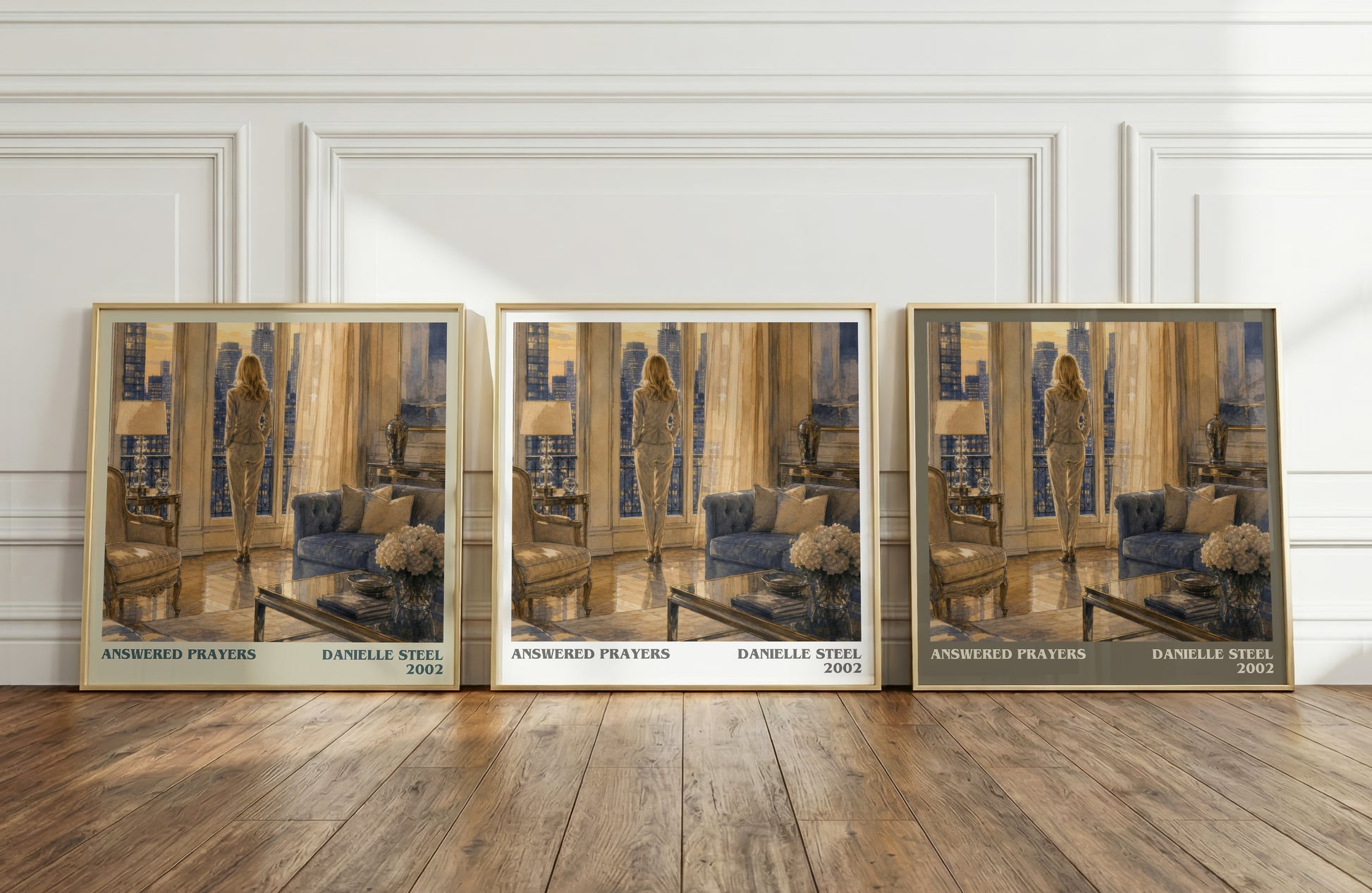 Answered Prayers literary art print colour and style options – Danielle Steel book art