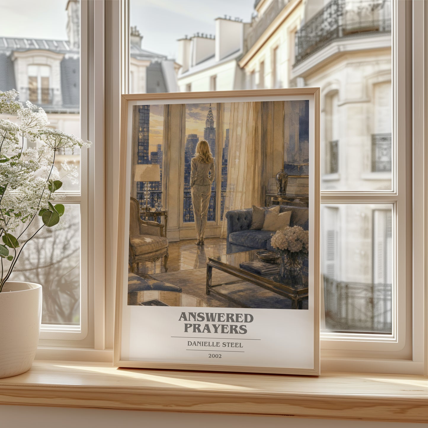 Answered Prayers book cover poster colour and style options – Danielle Steel book art