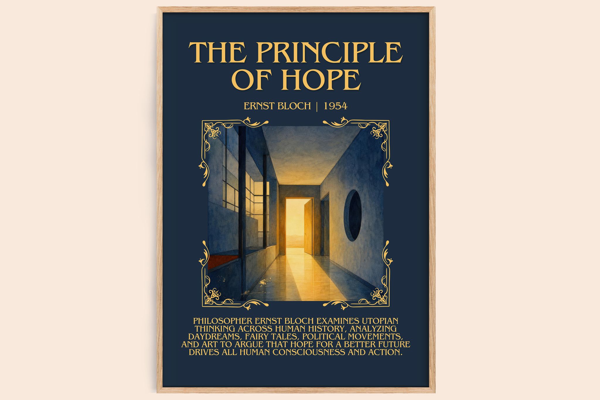 The Principle Of Hope Minimalist Book Poster by Ernst Bloch