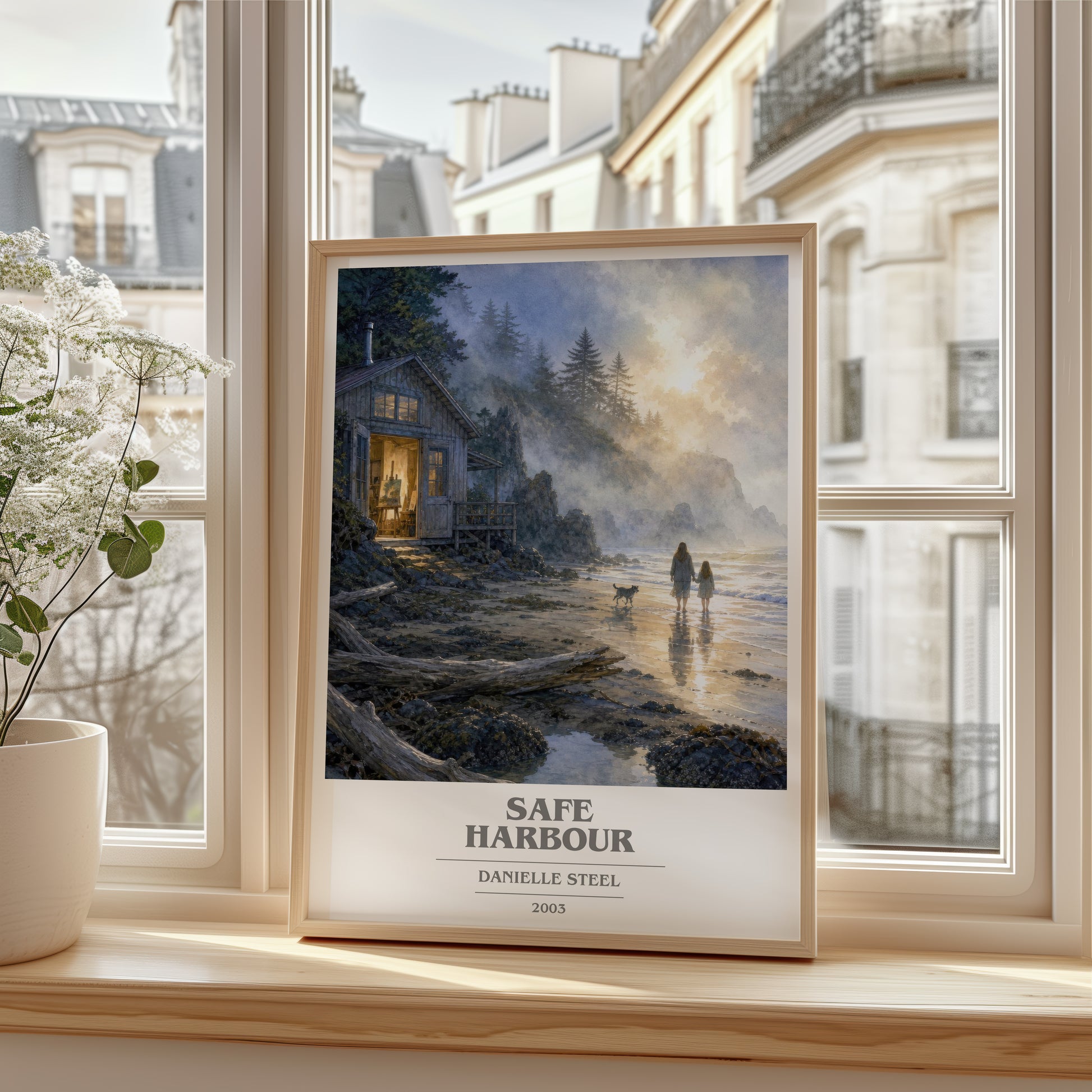Safe Harbour book cover poster colour and style options – Danielle Steel book art