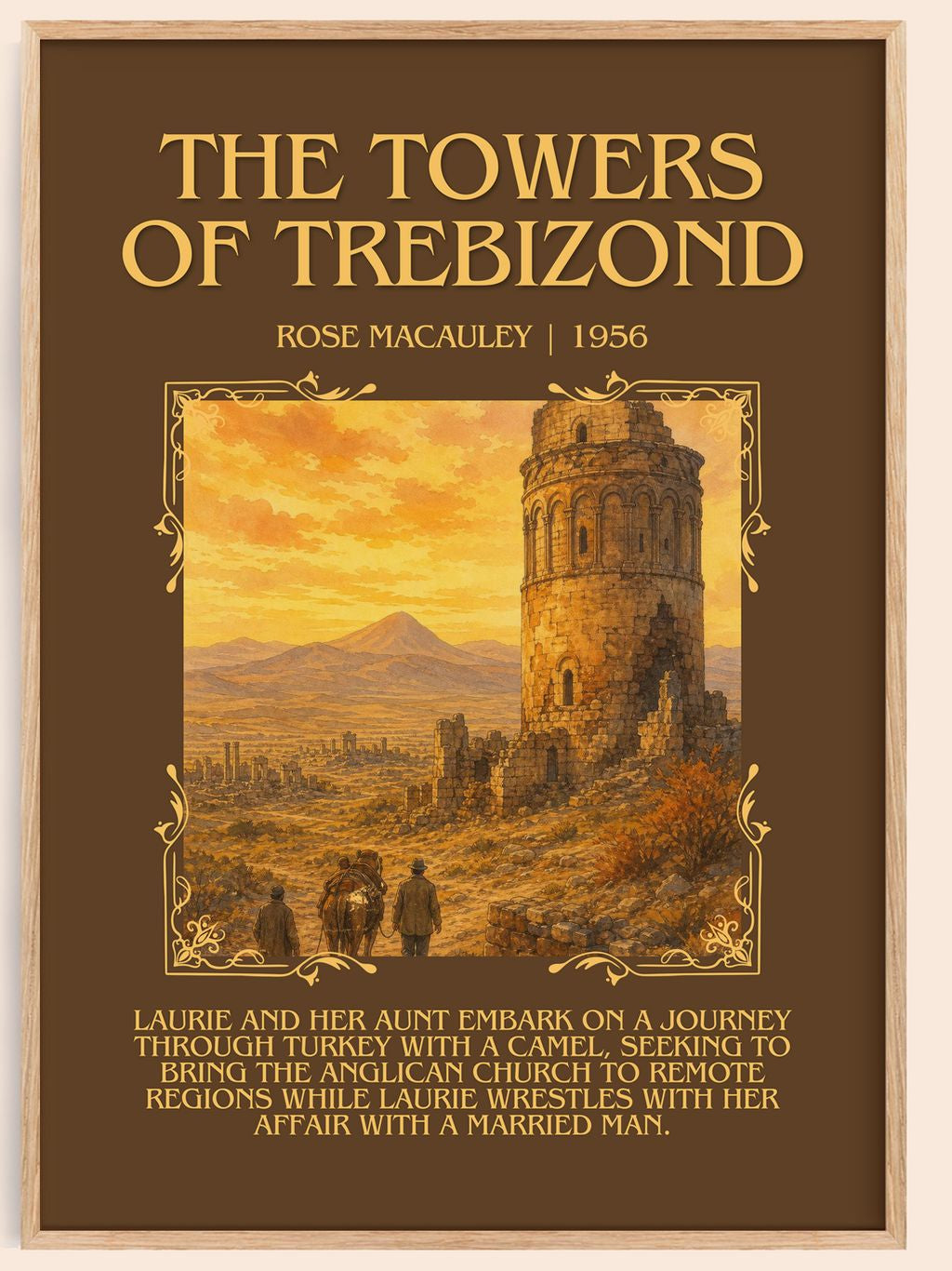 The Towers Of Trebizond Minimalist Book Poster by Rose Macauley – book poster