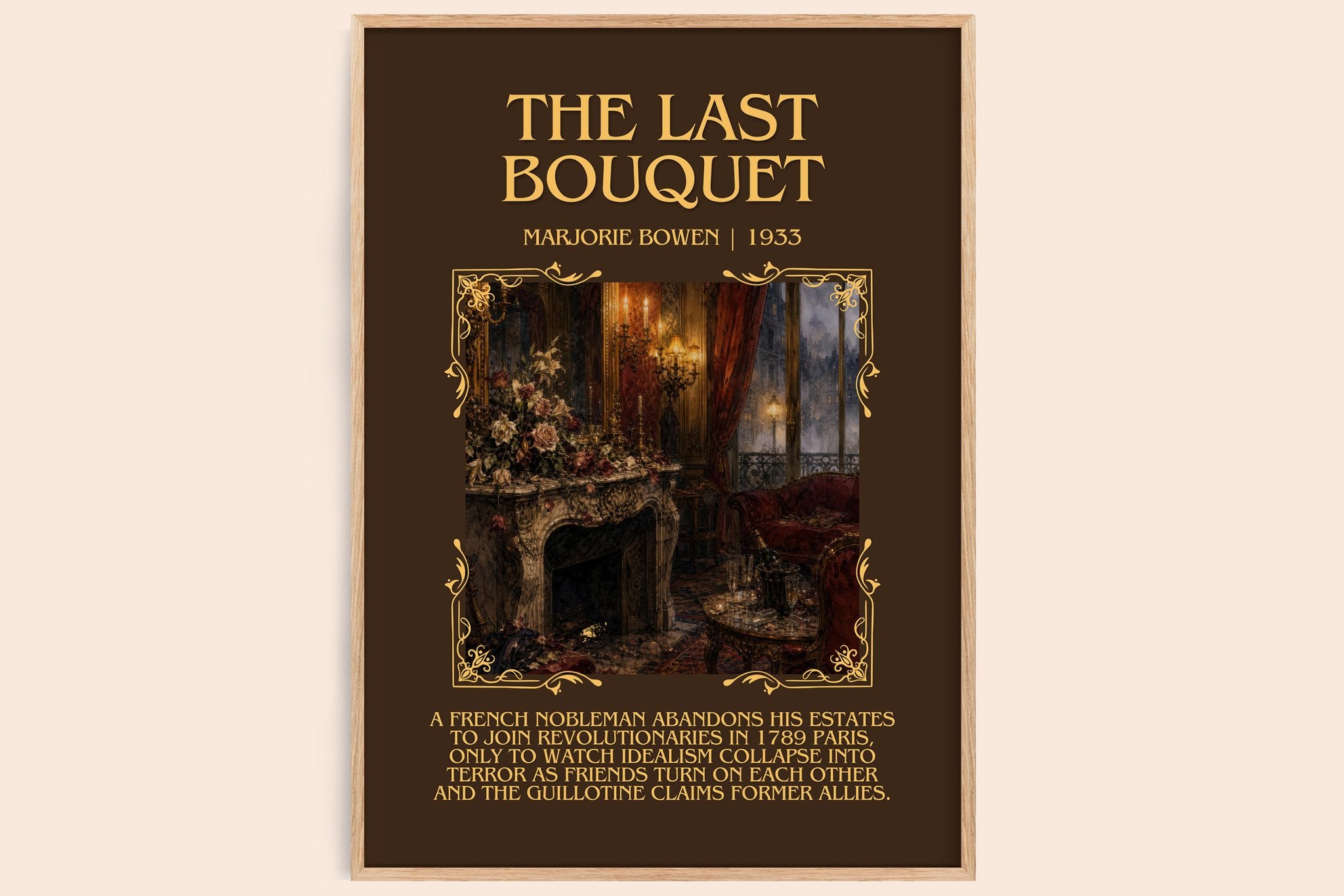 The Last Bouquet Minimalist Book Poster by Marjorie Bowen