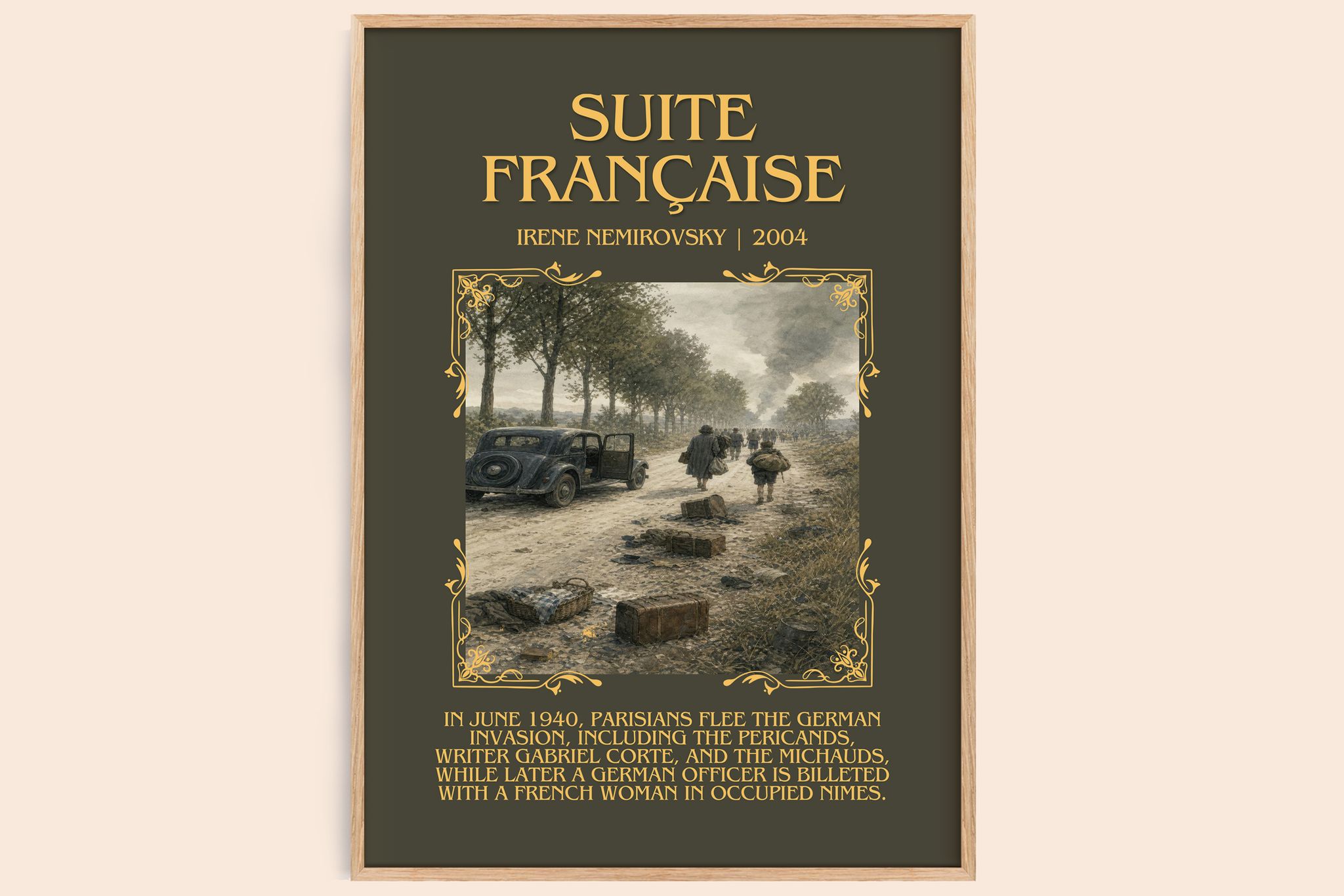Suite Française Minimalist Book Poster by Irène Némirovsky