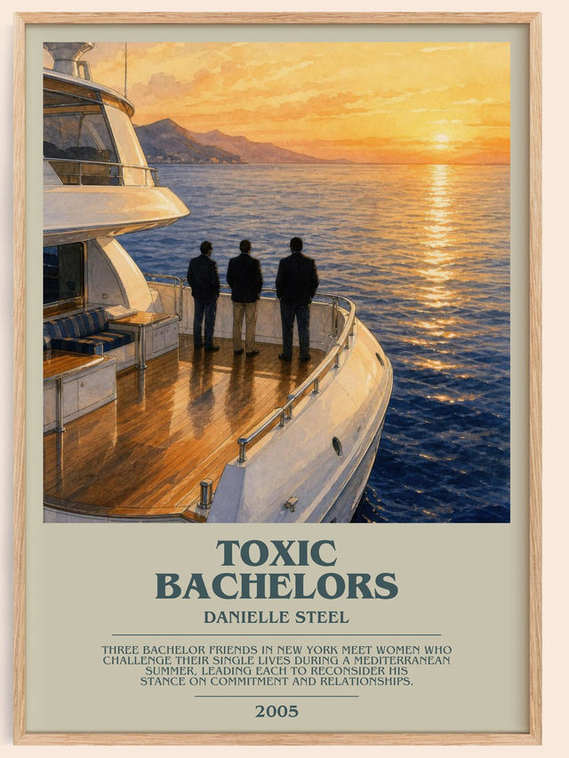 Toxic Bachelors Bookish Wall Art by Danielle Steel