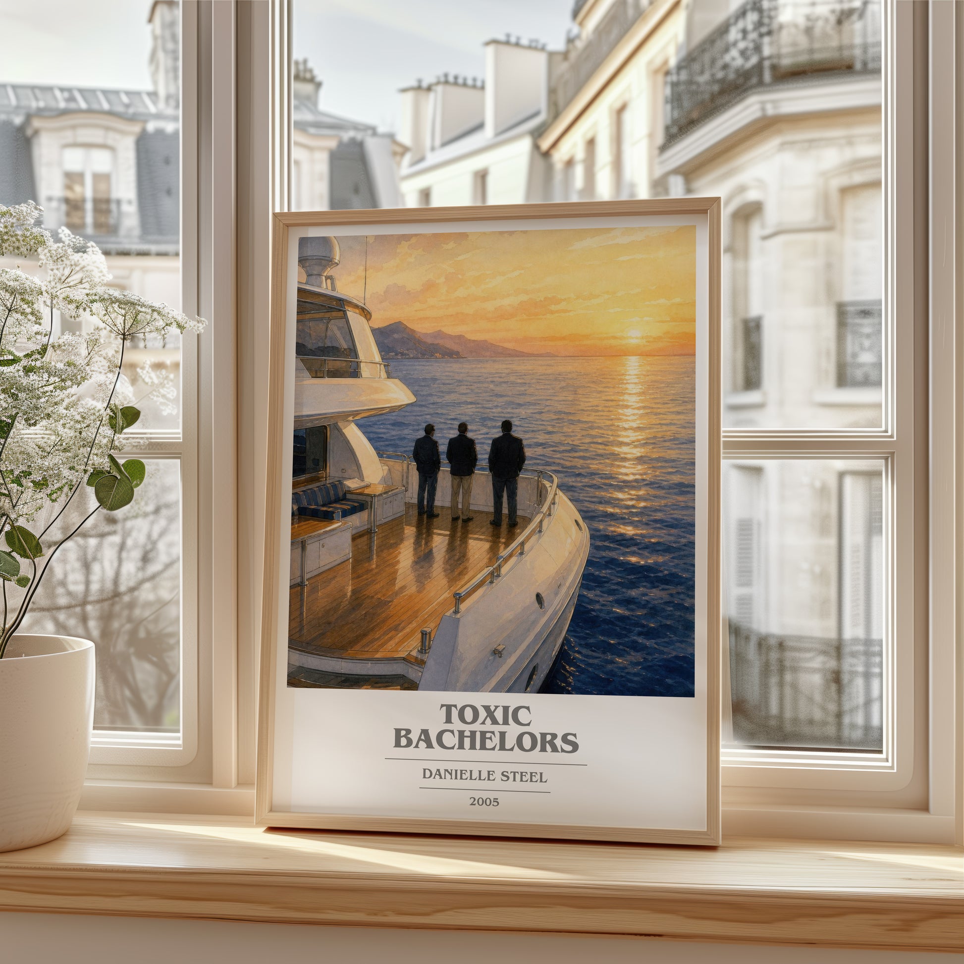 Toxic Bachelors book cover poster colour and style options – Danielle Steel book art