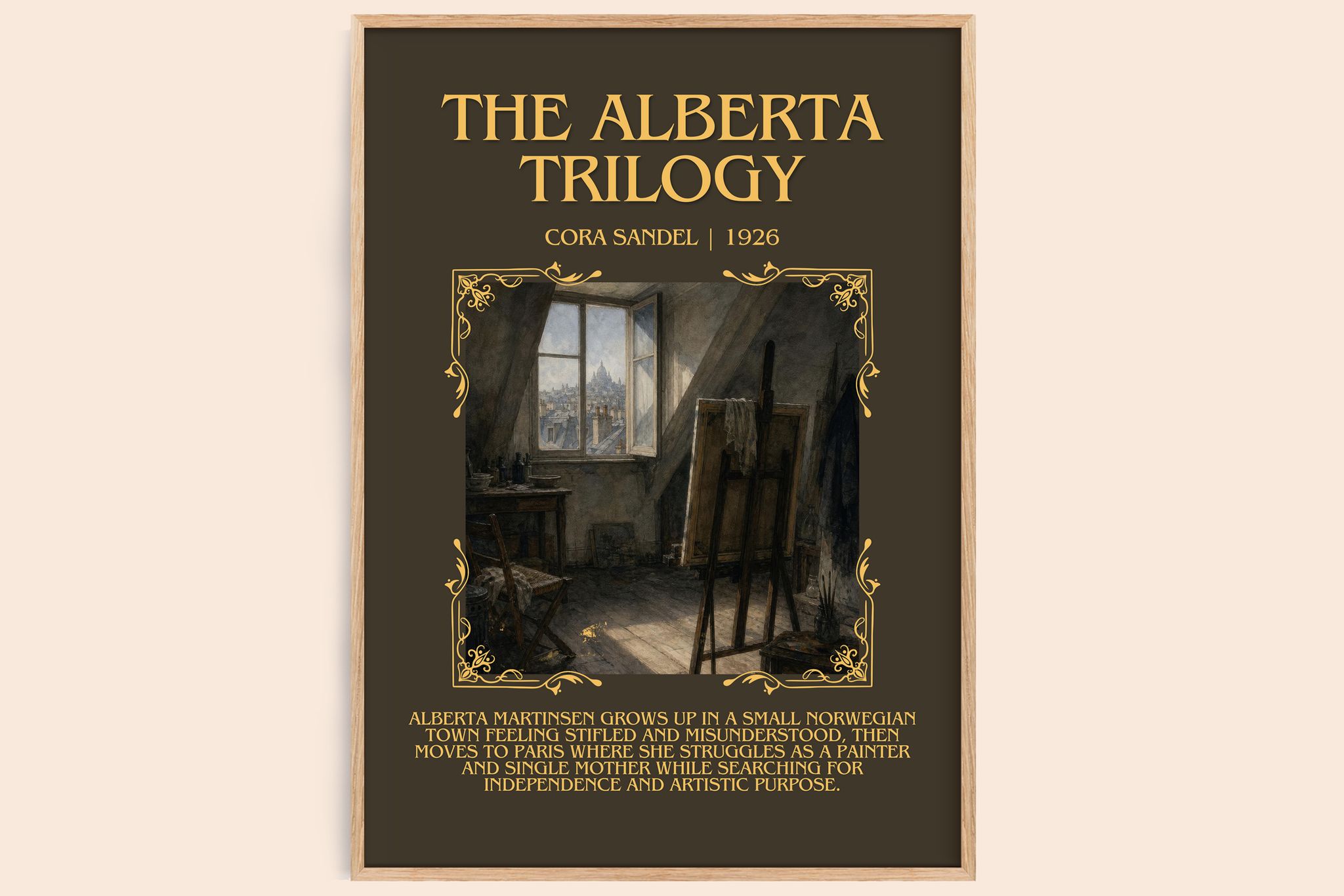The Alberta Trilogy Minimalist Book Poster by Cora Sandel
