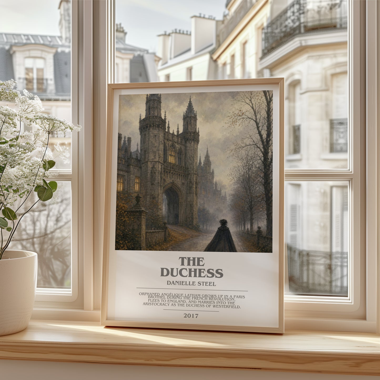 The Duchess bookish poster colour and style options – Danielle Steel book art
