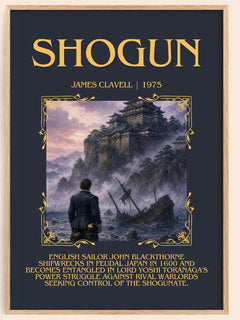 Shogun Minimalist Book Poster by James Clavell – book poster