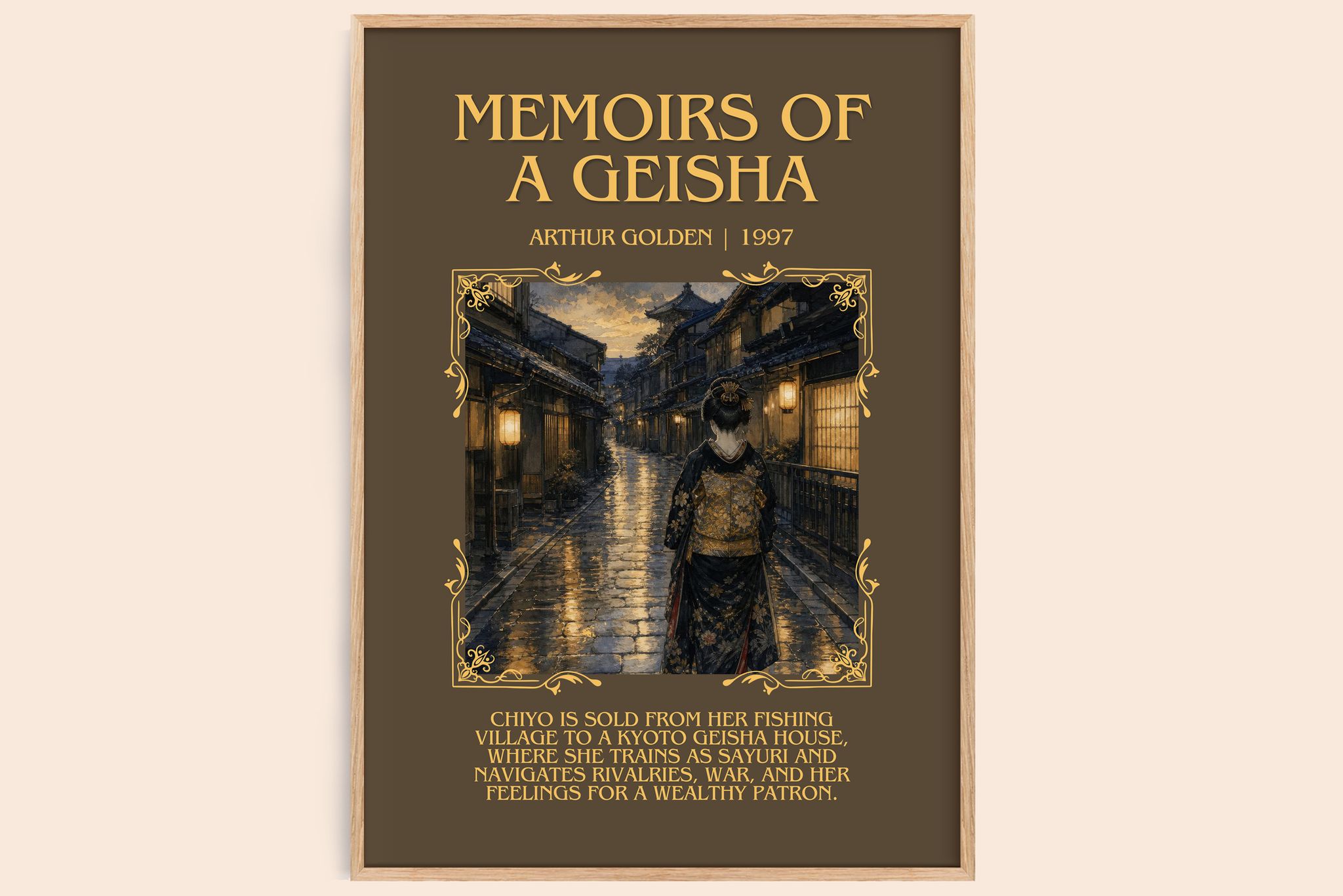 Memoirs of a Geisha Minimalist Book Poster by Arthur Golden