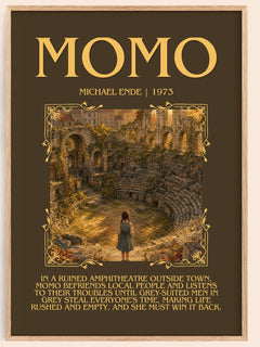 Momo Minimalist Book Poster by Michael Ende – book poster