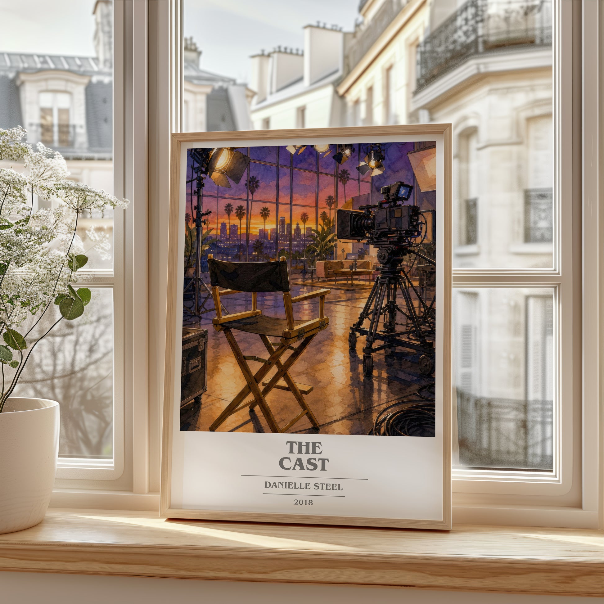 The Cast book cover poster colour and style options – Danielle Steel book art