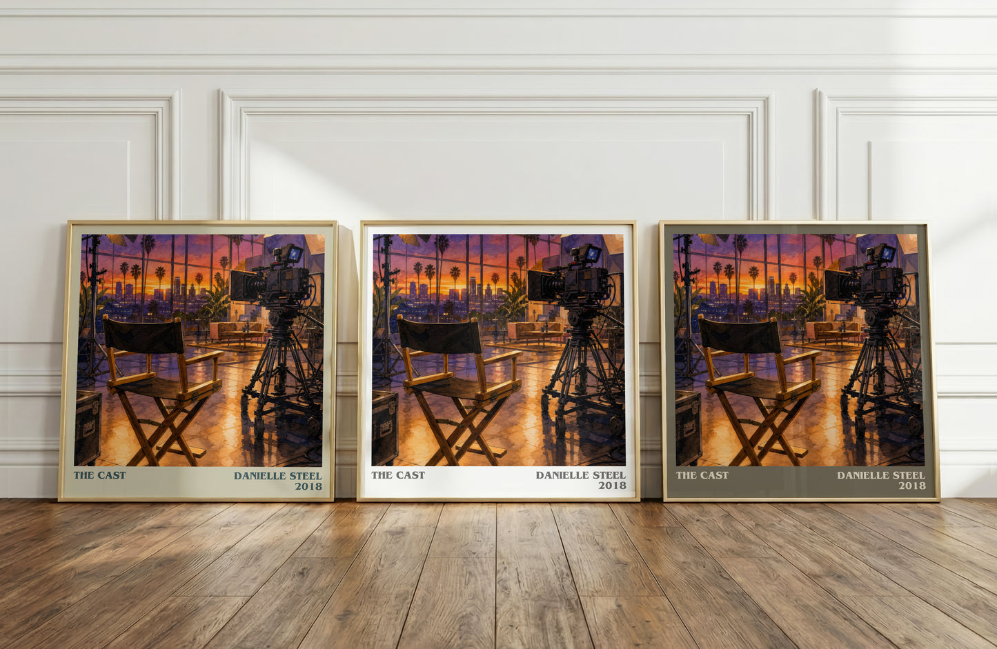 The Cast literary art print colour and style options – Danielle Steel book art
