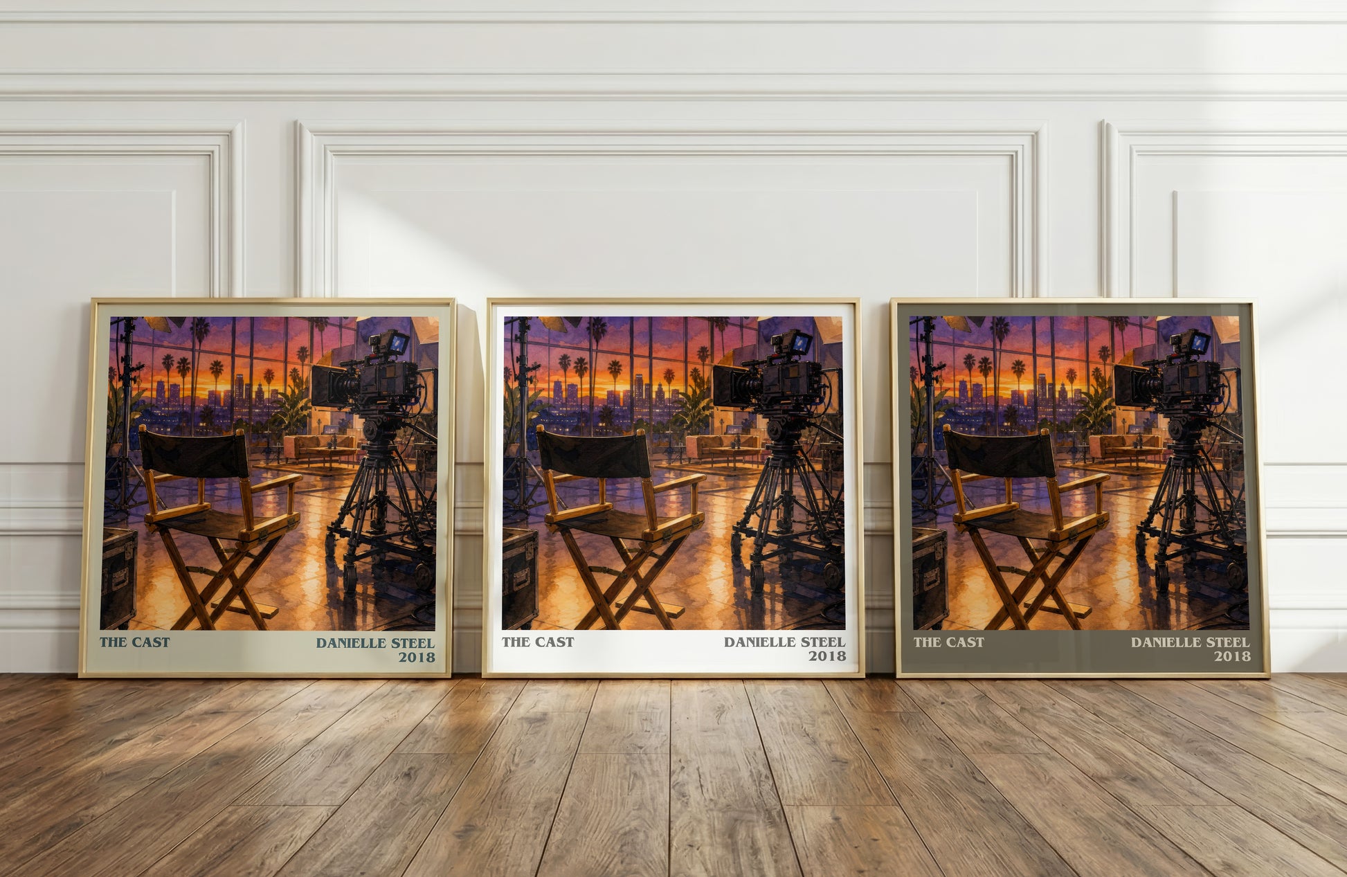 The Cast literary art print colour and style options – Danielle Steel book art