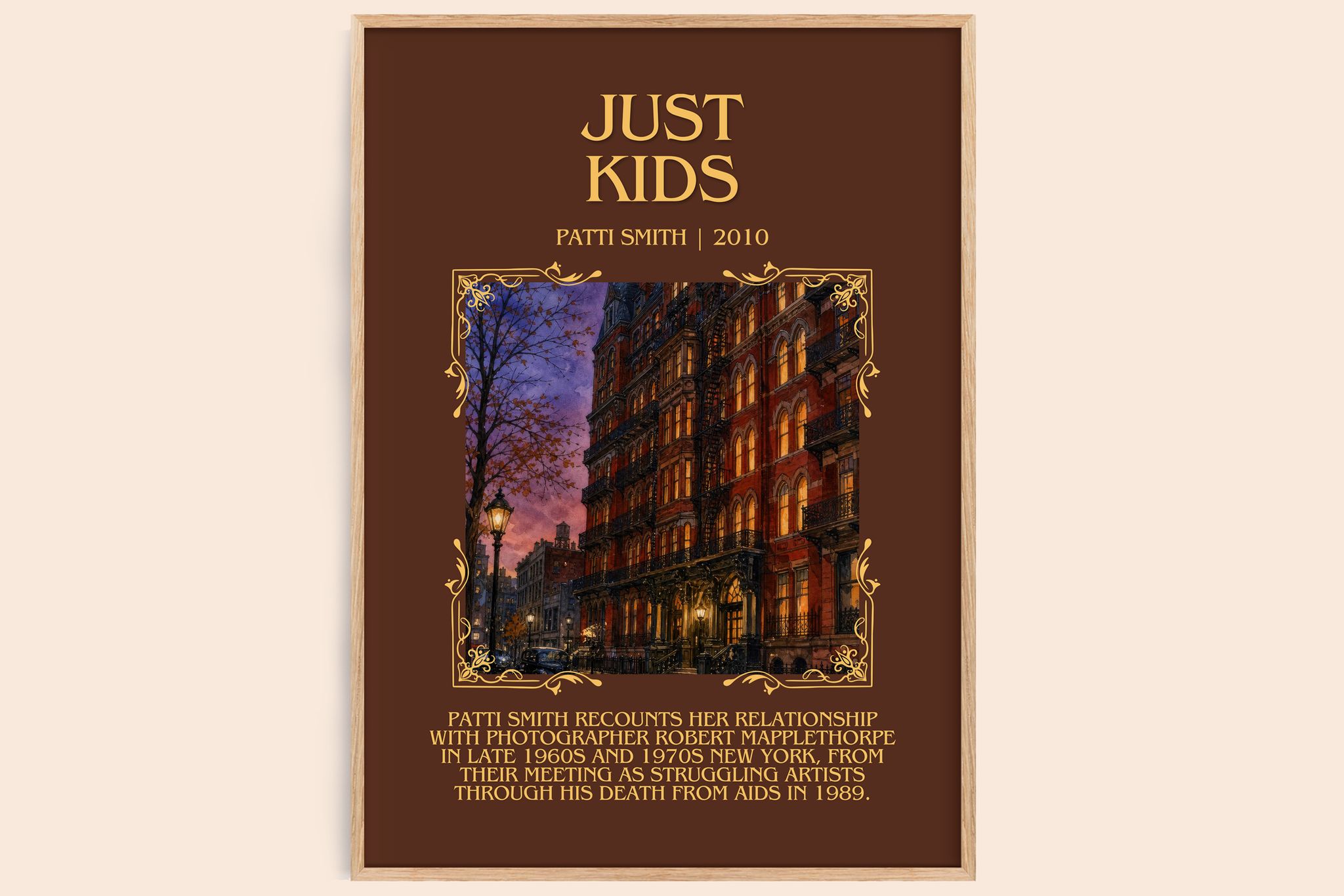Just Kids Minimalist Book Poster by Patti Smith