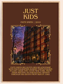 Just Kids Minimalist Book Poster by Patti Smith – book poster