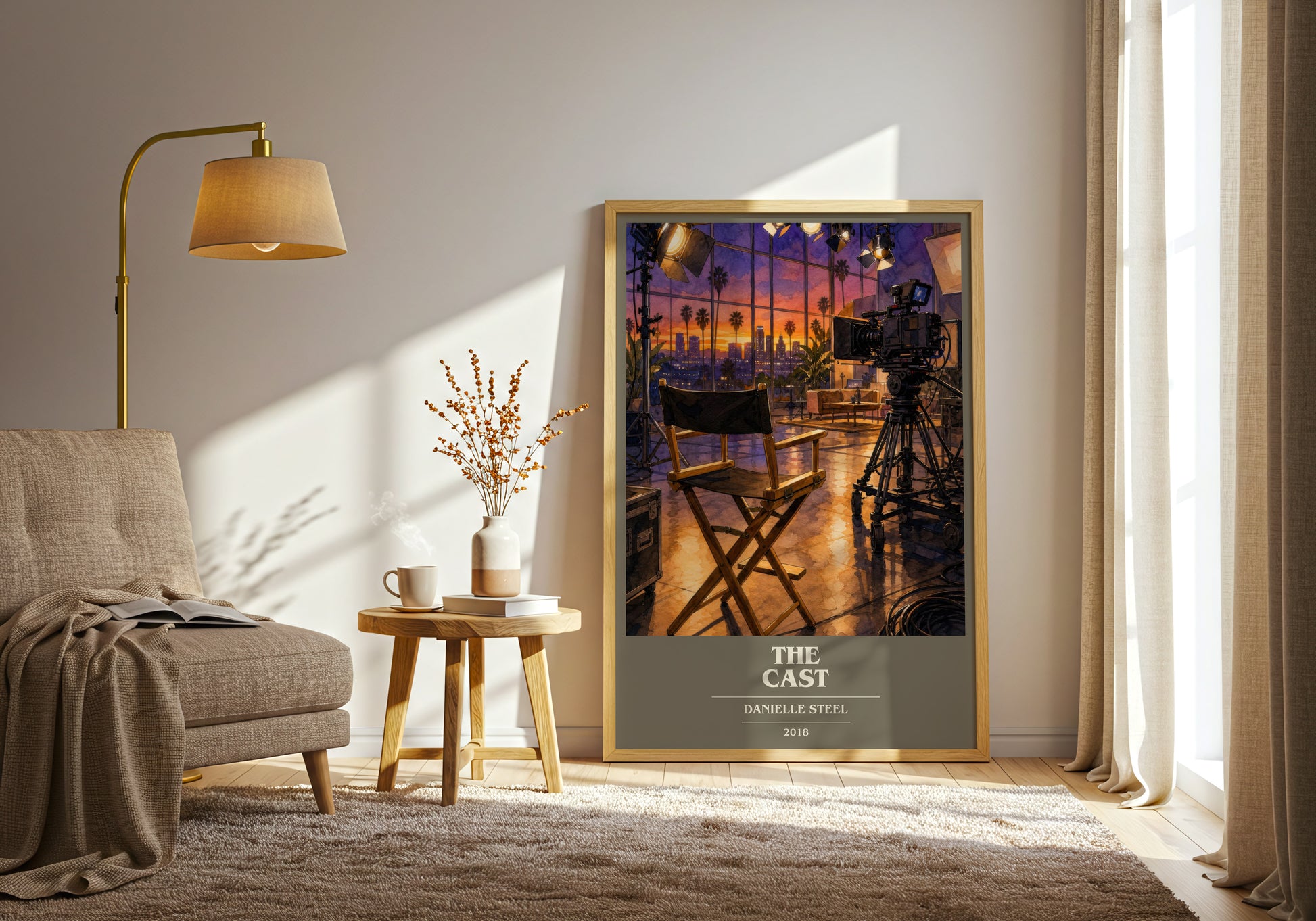The Cast book cover print on bookshelf – Danielle Steel fan gift