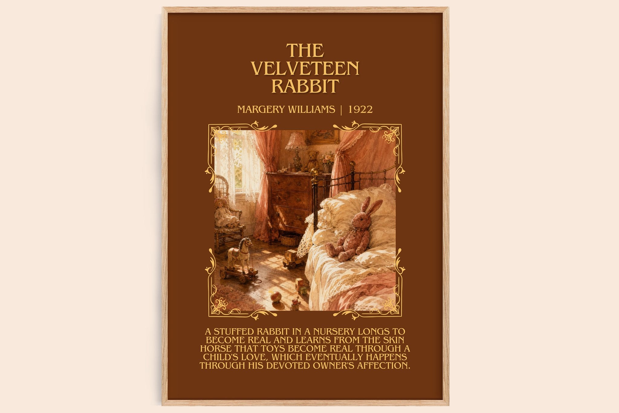 The Velveteen Rabbit Minimalist Book Poster by Margery Williams