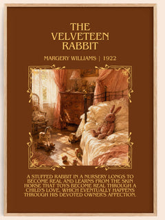 The Velveteen Rabbit Minimalist Book Poster by Margery Williams – book poster