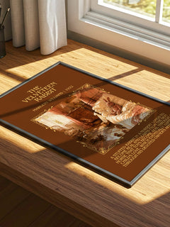 The Velveteen Rabbit Minimalist Book Poster by Margery Williams – print on a sunlit desk