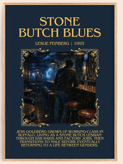 Stone Butch Blues Minimalist Book Poster by Leslie Feinberg – book poster