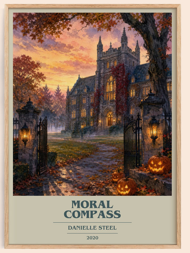 Moral Compass Book Cover Poster by Danielle Steel