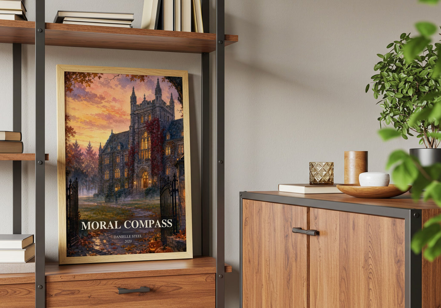 Moral Compass book watercolour illustration paper finish options – matte satin gloss
