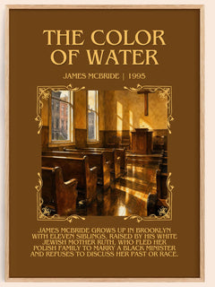 The Color of Water Minimalist Book Poster by James McBride – book poster