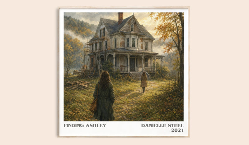 Finding Ashley literary book poster by Danielle Steel – framed literary art print