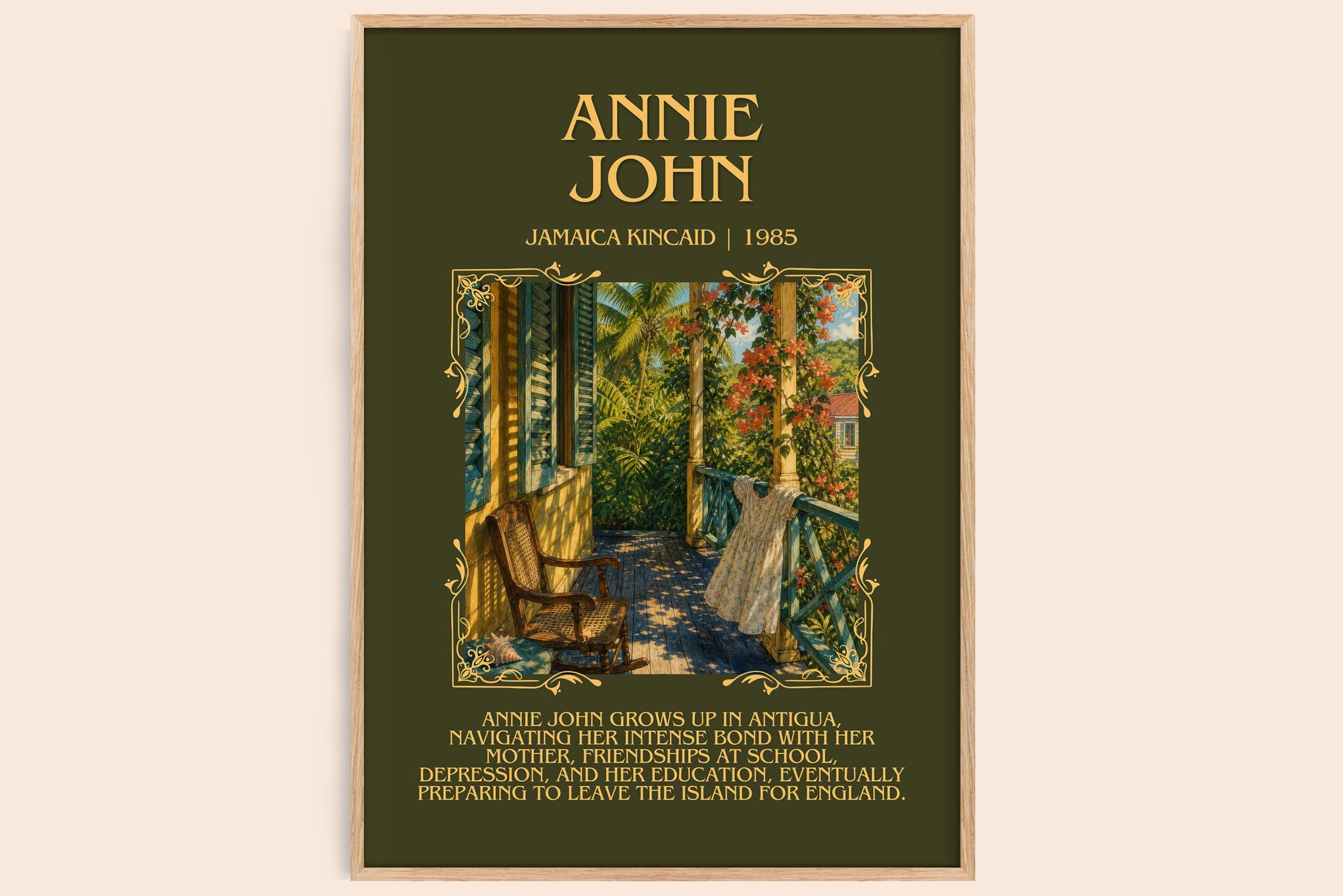 Annie John Minimalist Book Poster by Jamaica Kincaid