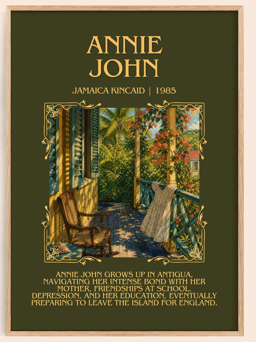 Annie John Minimalist Book Poster by Jamaica Kincaid – book poster