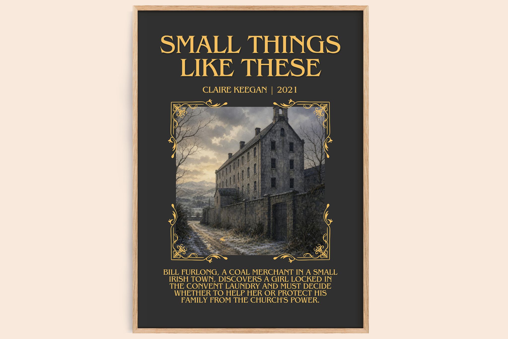 Small Things Like These Minimalist Book Poster by Claire Keegan