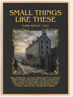 Small Things Like These Minimalist Book Poster by Claire Keegan – book poster