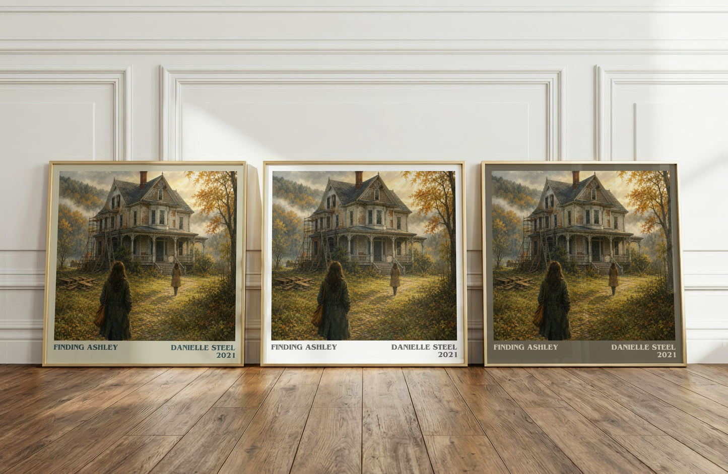 Finding Ashley literary art print colour and style options – Danielle Steel book art