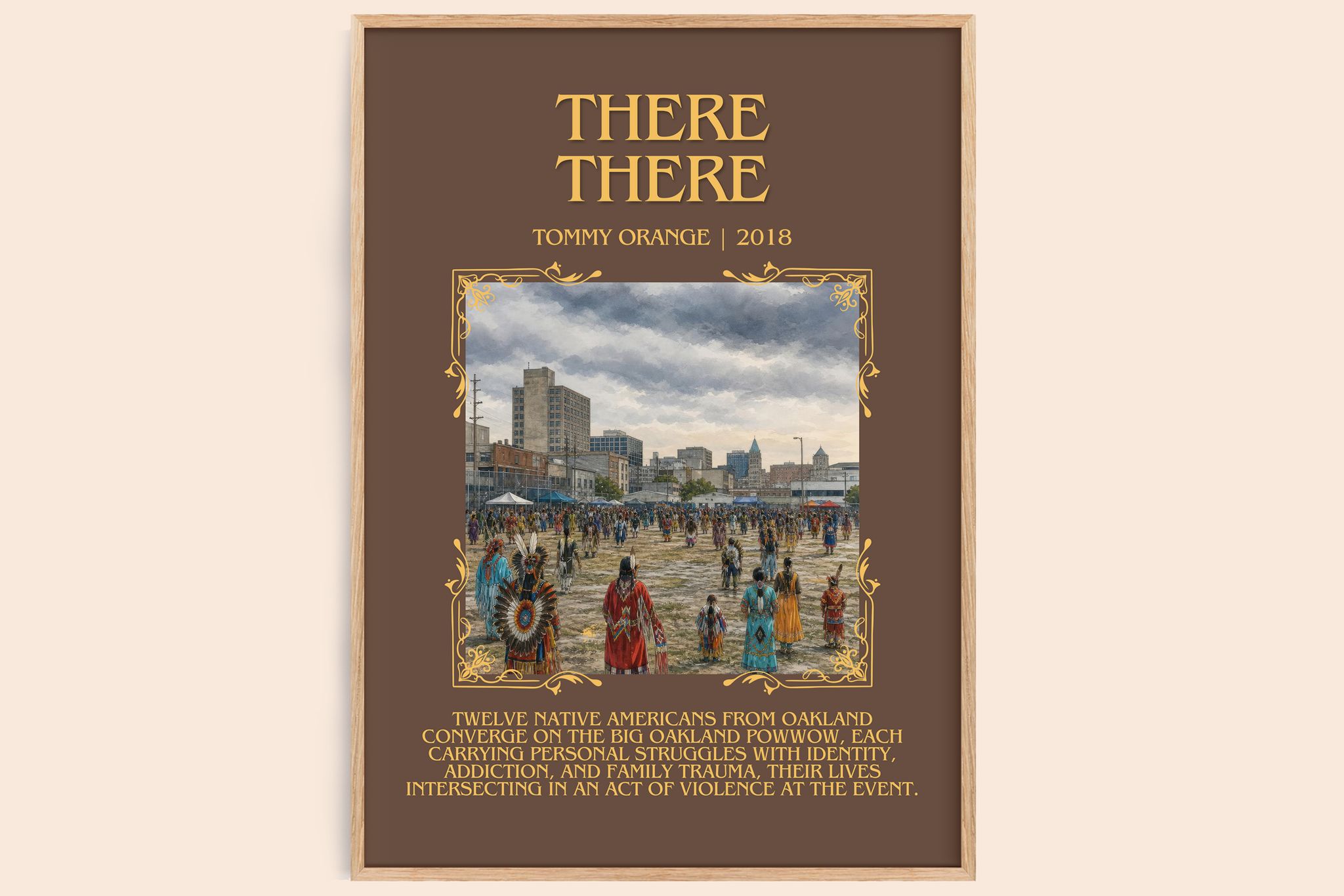There There Minimalist Book Poster by Tommy Orange