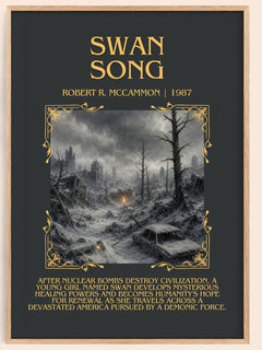 Swan Song Minimalist Book Poster by Robert R. McCammon – book poster
