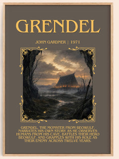 Grendel Minimalist Book Poster by John Gardner – book poster