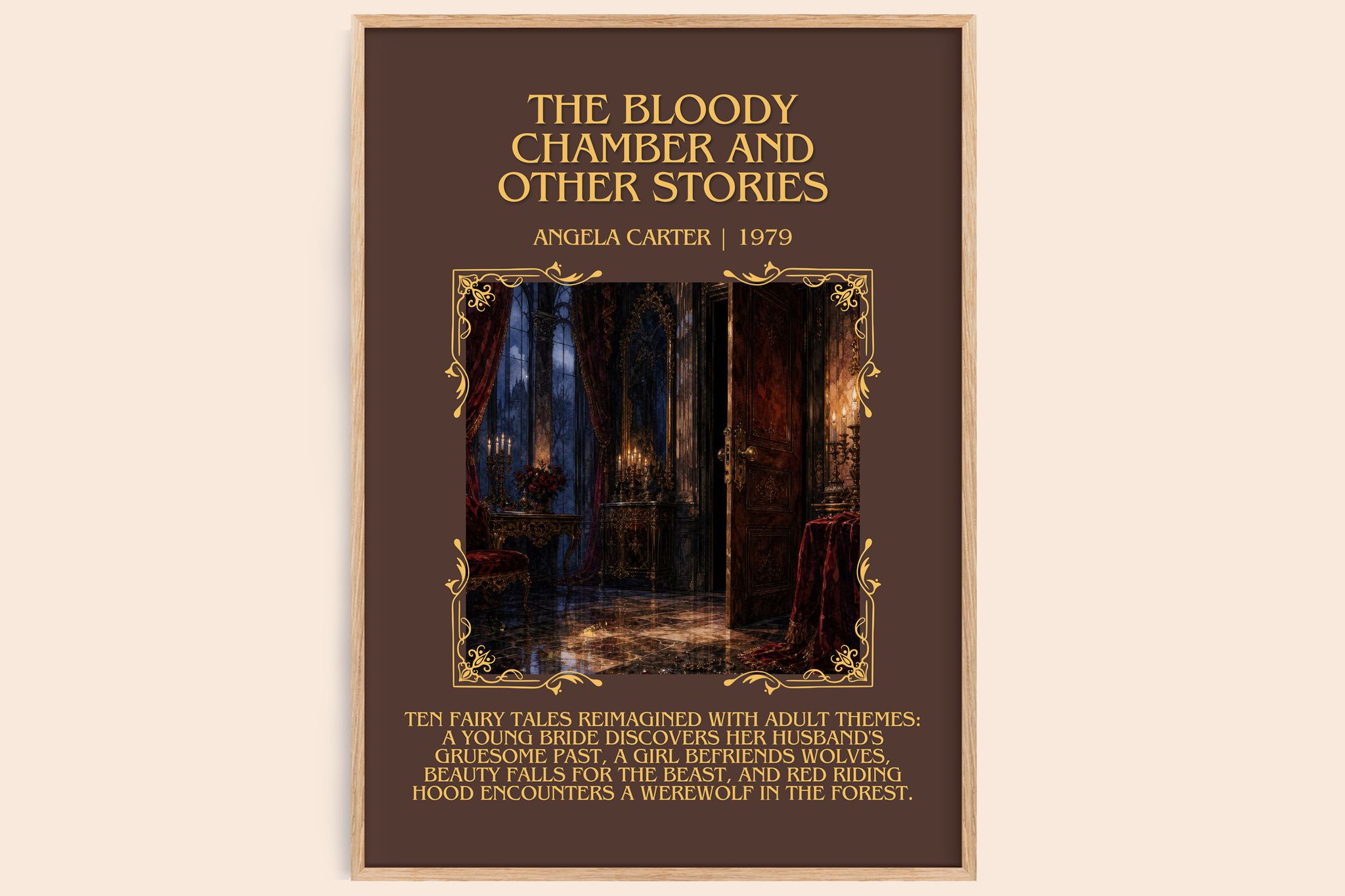 Bloody Chamber And Other Stories Minimalist Book Poster by A. Carter