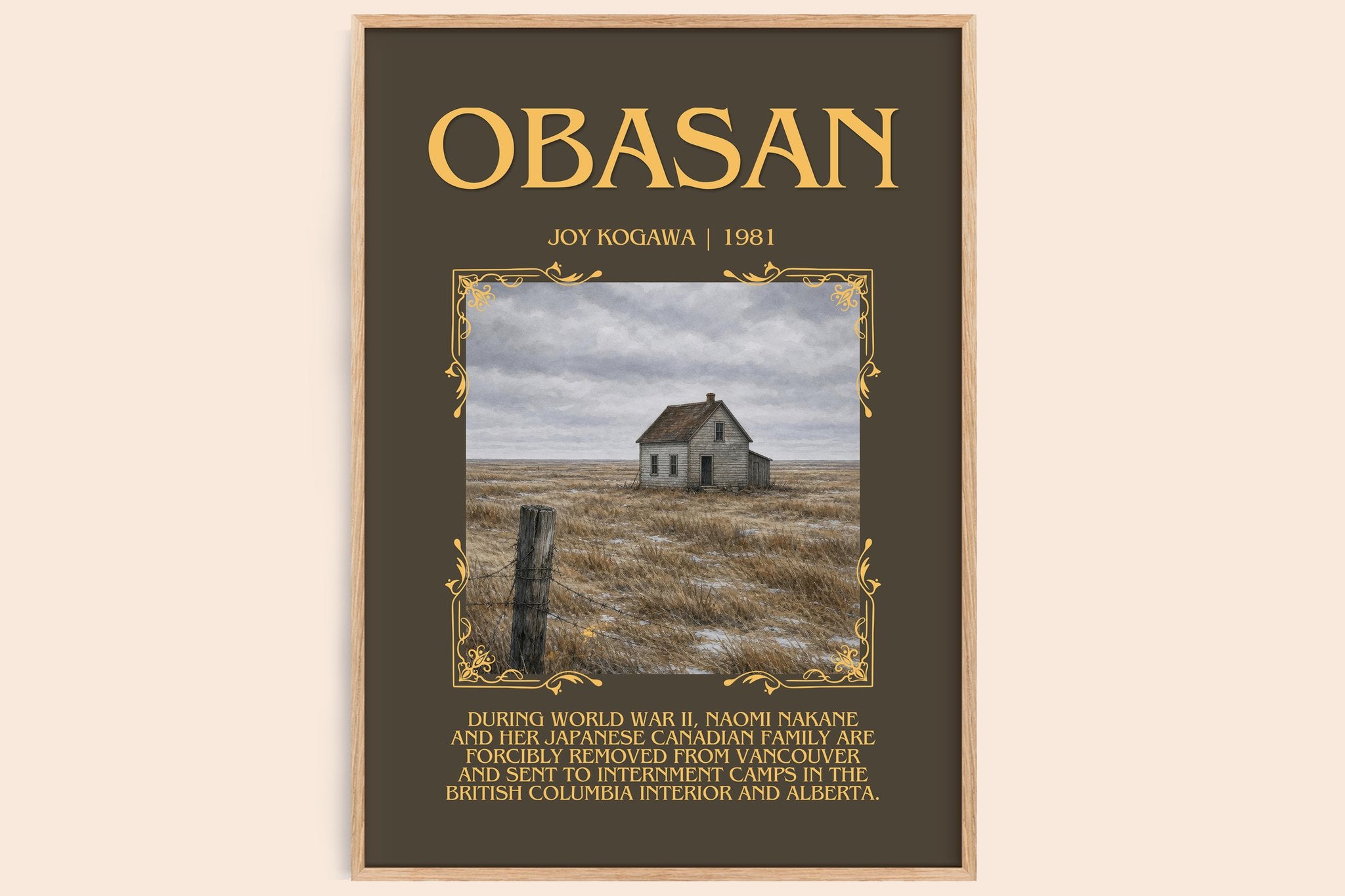 Obasan Minimalist Book Poster by Joy Kogawa