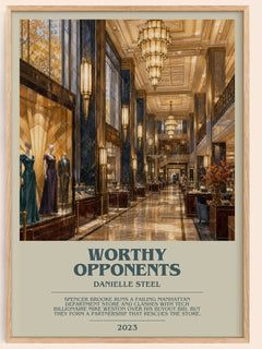 Worthy Opponents Bookish Wall Art by Danielle Steel – image 1