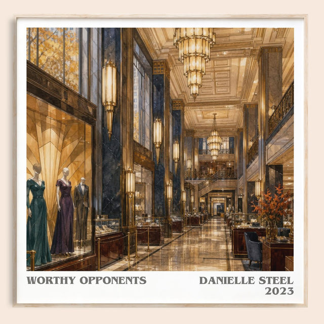 Worthy Opponents Literary Art Print by Danielle Steel