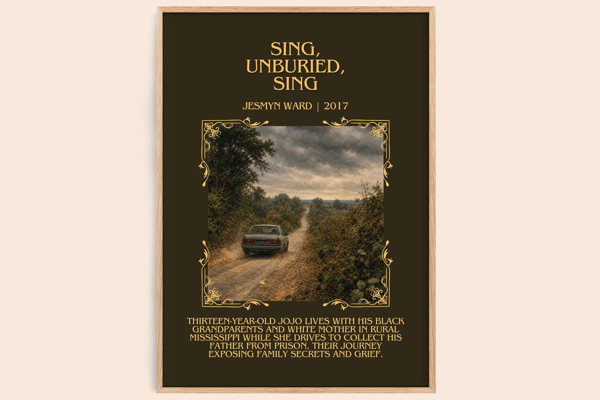Sing, Unburied, Sing Minimalist Book Poster by Jesmyn Ward