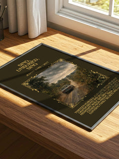 Sing, Unburied, Sing Minimalist Book Poster by Jesmyn Ward – print on a sunlit desk