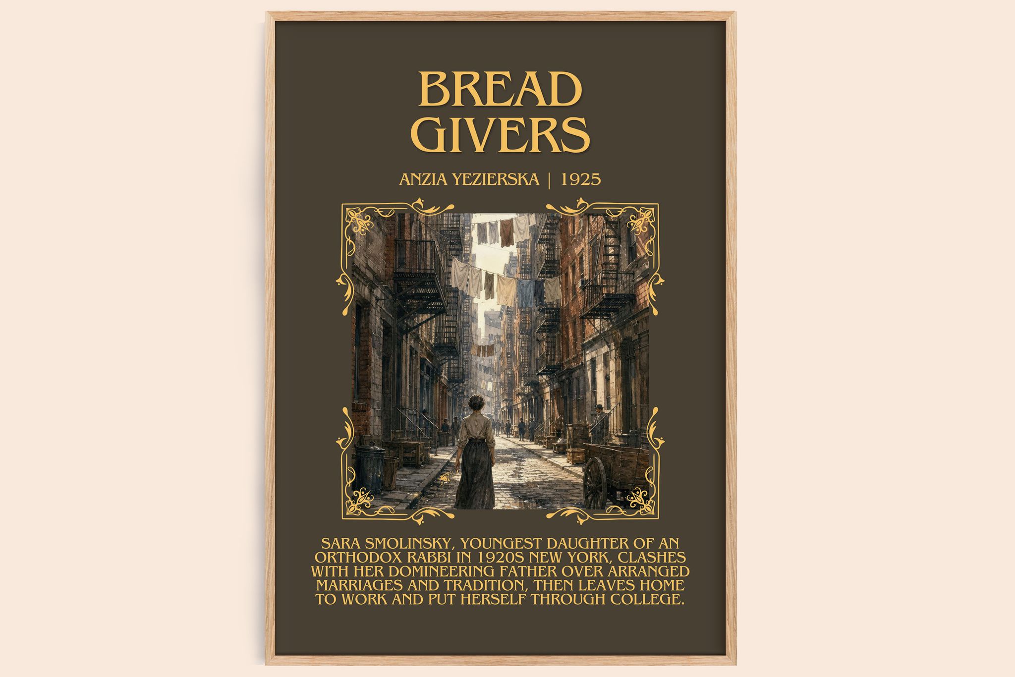 Bread Givers Minimalist Book Poster by Anzia Yezierska
