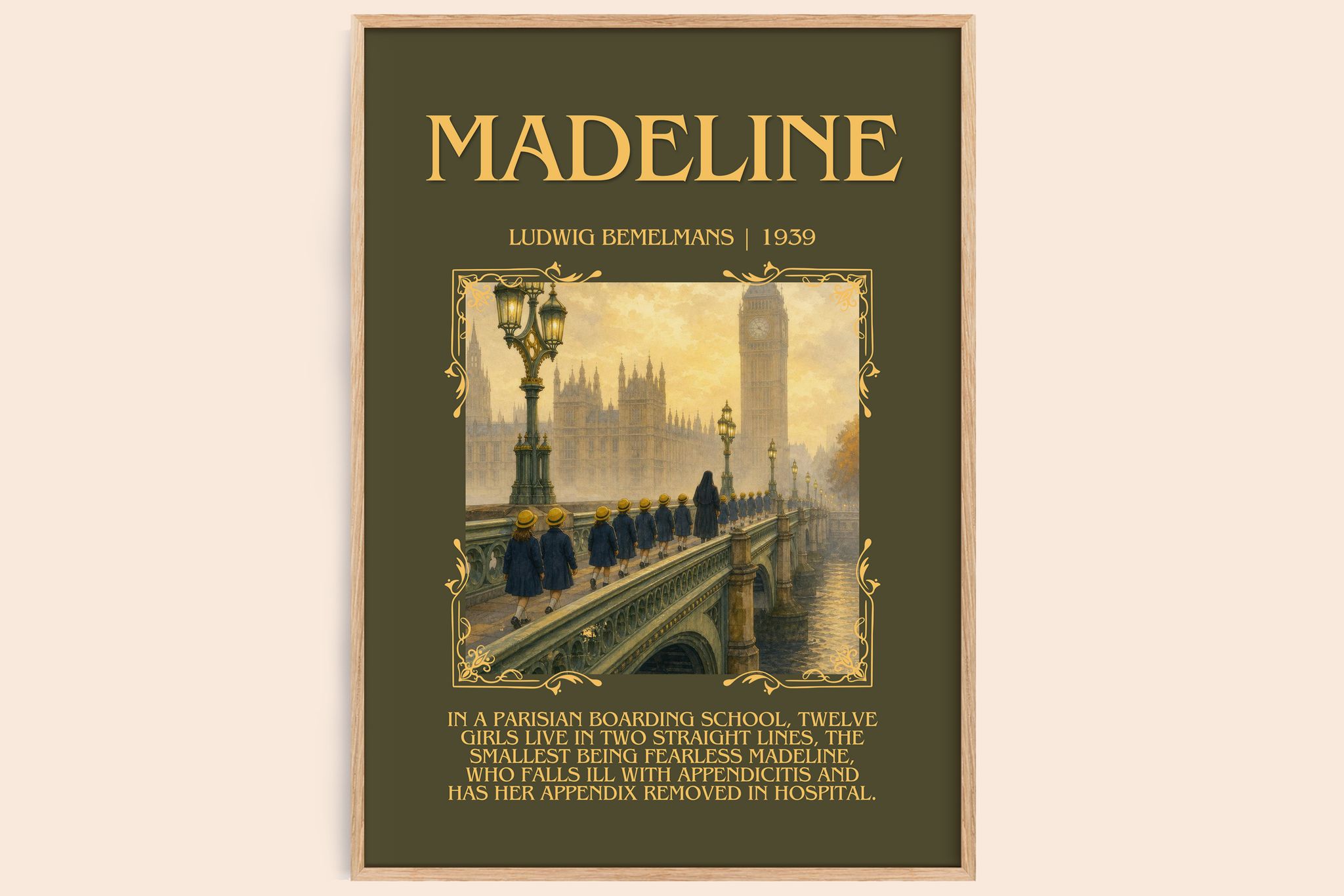 Madeline Minimalist Book Poster by Ludwig Bemelmans