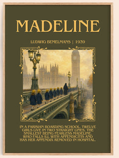 Madeline Minimalist Book Poster by Ludwig Bemelmans – book poster