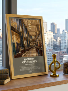 Worthy Opponents Bookish Wall Art by Danielle Steel – image 3