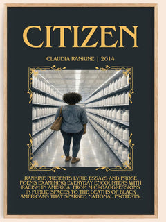 Citizen Minimalist Book Poster by Claudia Rankine – book poster