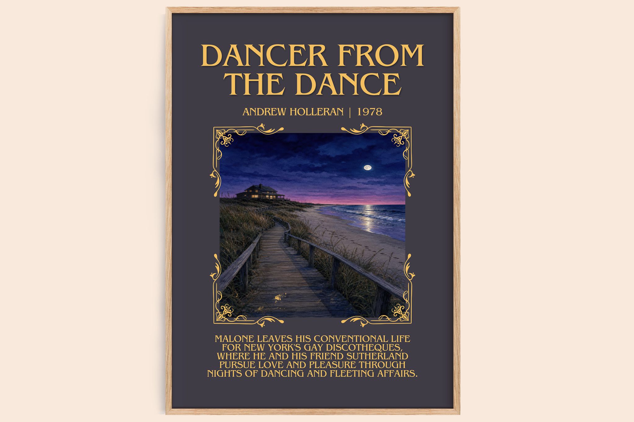 Dancer From The Dance Minimalist Book Poster by Andrew Holleran